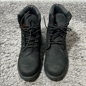 Timberland black genuine leather primaloft 200 boots size 7.5